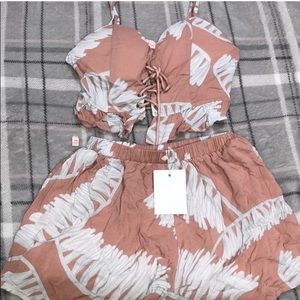Peach two-piece set
